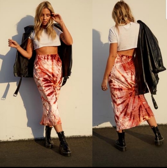 Free People Bali serious Swagger tie-dye skirt - Picture 5 of 7